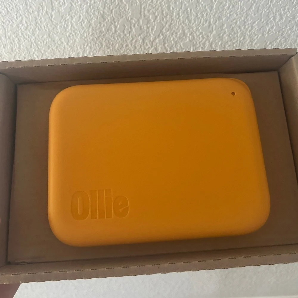 Ollie Puptainer Dog Orange Food Storage Container with Scoop – 7.98” x 6” - NWT